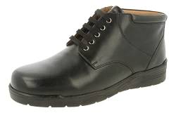 DB Shoes Herren-Stiefelette mit breiter Passform (2 V), Douglas, Größe 39 bis 44, Schwarz , 47 EU von Db Shoes