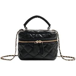 Dboar Handtasche Damen Klein Umhängetasche PU Leder Frauen Schultertasche Reißverschluss Mini Crossbody Bag Frauen Tasche mit Kette von Dboar