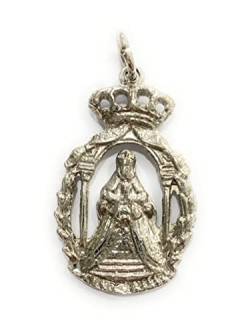 Medaille Jungfrau der Könige, Metall, versilbert, Größe: 43 x 26 mm, Metall von De Bussy