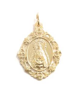 Medaille Jungfrau mit Lineal, 925 mm, Sterlingsilber, Silber von De Bussy