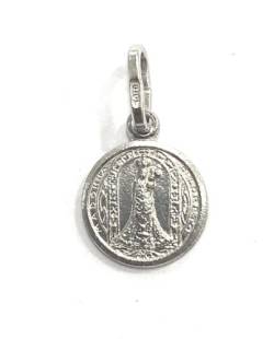 Medaille Jungfrau von Loreto aus Sterlingsilber, Silber von De Bussy