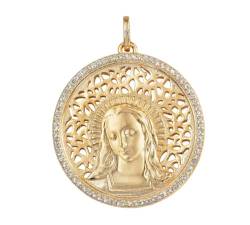 Medaille der Jungfrau Maria aus Sterlingsilber 925 mm, Silber von De Bussy