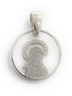 Medjugorje Virgen Medjugorje aus 925 mm Sterlingsilber und Perlmutt, Silber von De Bussy