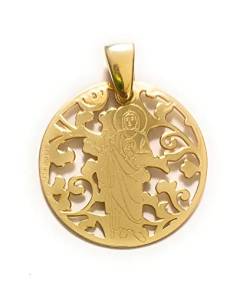 San Judas Tadeo Medaille aus Sterlingsilber, Gold 18 kt von De Bussy