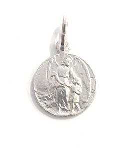 Schutzengel Medaille aus Sterlingsilber, Silber von De Bussy