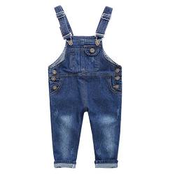 De feuilles Baby Jungen Mädchen Jeans Latzhose Blau Jeans Hosenträger Jeanshose Jumpsuit Hosen Overall Strampler von De feuilles