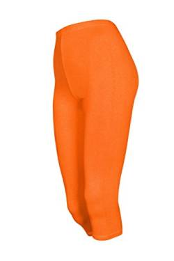 DeDavide Capri Damenleggings, Orange, XL von DeDavide