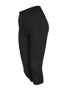 DeDavide Capri Damenleggings, Schwarz, S von DeDavide