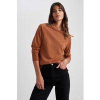 Damen Regular Fit Pullover von DeFacto