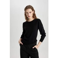 Damen Regular Fit Strickpullover von DeFacto