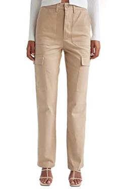 DeFacto Damen A2108AX Casual Pants, BEIGE, 36 von DeFacto