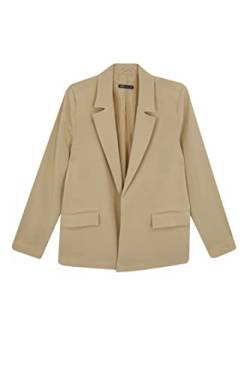 DeFacto Damen A4198AX Blazer, BEIGE, 40 von DeFacto