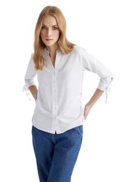 DeFacto Damen I5280AZ Shirt, Off White, M von DeFacto