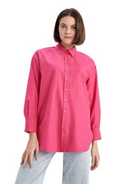 DeFacto Damen Z2251az Tunic Shirt, Fuchsia, L EU von DeFacto