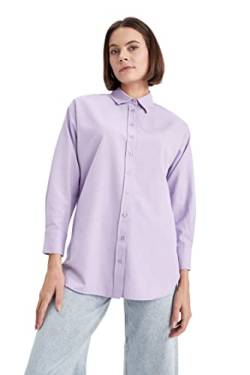 DeFacto Damen Z2251az Tunic Shirt, Lilac, L EU von DeFacto