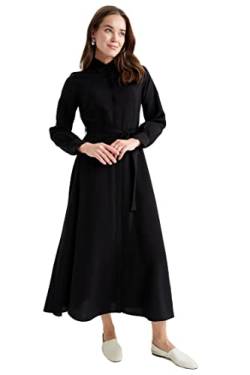 DeFacto Damen Z6254AZ Dress, Black, 42 von DeFacto