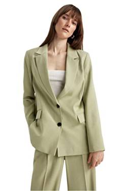 DeFacto Damen Z8276AZ Blazer, Green, 38 von DeFacto