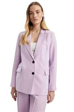 DeFacto Damen Z8276AZ Blazer, Lilac, 40 von DeFacto