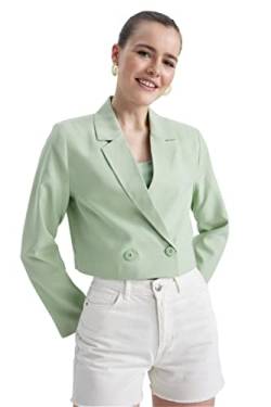 DeFacto Damen Z8527AZ Blazer, Mint, 38 von DeFacto