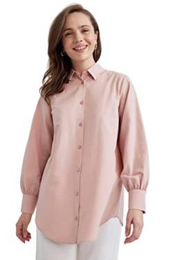 DeFacto Damen Z8913AZ Tunic Shirt, Rose, S von DeFacto