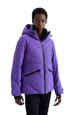 DeFacto Gesteppt Mantel Für Damen Steppjacke für Damen Purple,M von DeFacto