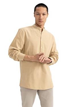 DeFacto Herren M9434AZ Shirt, BEIGE, S von DeFacto