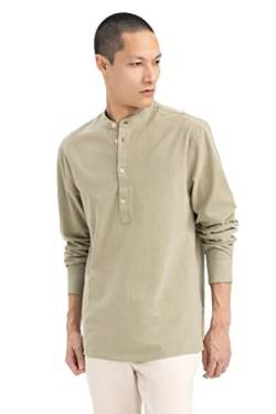 DeFacto Herren M9434AZ Shirt, Khaki, XXL von DeFacto