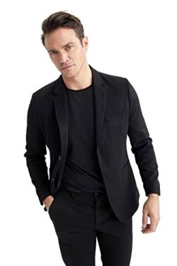 DeFacto Herren N0503az Blazer, Schwarz, 54 EU von DeFacto