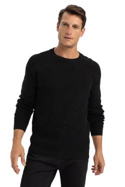 DeFacto Herren Pullover & Strickjacken - Vielseitige Pullover für Herren Standart Fit Crew Neck von DeFacto