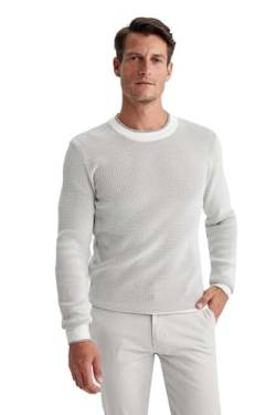 DeFacto Herren Pullover & Strickjacken - Vielseitige Pullover für Herren Standart Fit Crew Neck von DeFacto