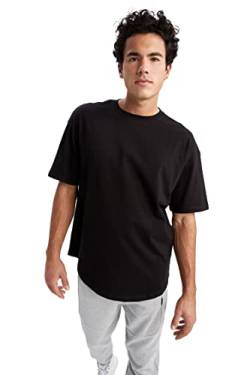 DeFacto Herren W7659az T-Shirt, Schwarz, XL EU von DeFacto