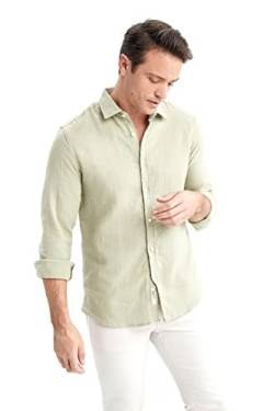 DeFacto Herren W7832AZ Tunic Shirt, LT.Khaki, 3XL von DeFacto