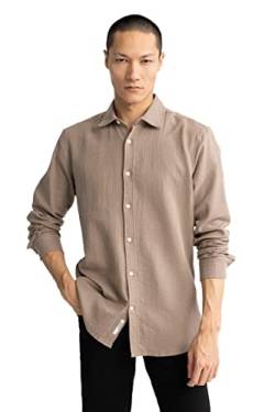 DeFacto Herren W7832AZ Tunic Shirt, VISON, XS von DeFacto