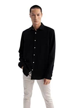 DeFacto Herren W7832az Tunic Shirt, Schwarz, M EU von DeFacto