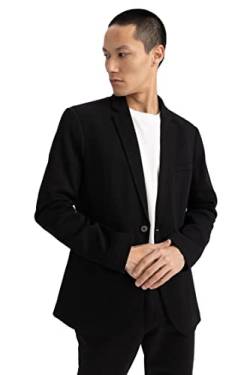 DeFacto Herren W9254az Blazer, Schwarz, 56 EU von DeFacto