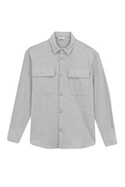 DeFacto Herren Y5402AZ Tunic Shirt, Grey Melange, XXL von DeFacto