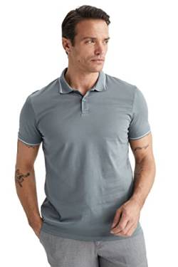 DeFacto Herren Z1928az Polo Shirt, Grün, L EU von DeFacto