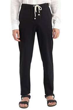 DeFacto Herren Z6475az Sweatpants, Schwarz, 36 EU von DeFacto