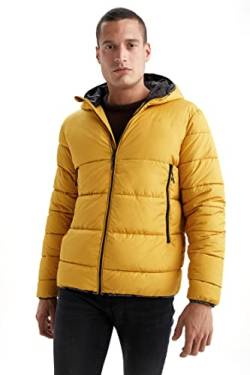 DeFacto Herrenmantel Für Freizeitkleidung Mantel für Herren für Oberbekleidung Yellow,S von DeFacto