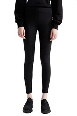 DeFacto High Waist Leggings für Damen - Sport Tights für Damen Sporthose Black,L von DeFacto