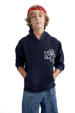 DeFacto Hoodie Jungen - Jungen Kapuzenpullover New Regular Fit Hooded von DeFacto