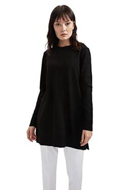 DeFacto Lang Hemden mit Langarm Tunic Hemden BLACK-100-08,M von DeFacto