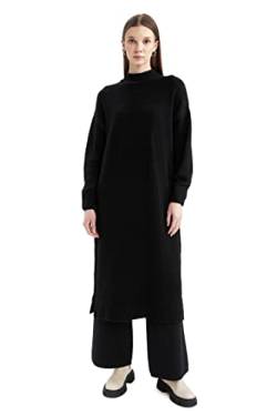 DeFacto Lang Hemden mit Langarm Tunic Hemden Black,L von DeFacto