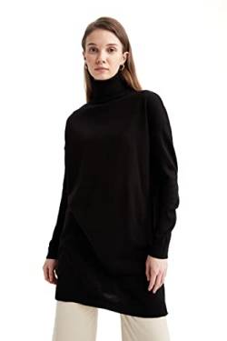 DeFacto Lang Hemden mit Langarm Tunic Hemden Black,S von DeFacto