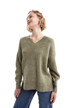 DeFacto Lang Hemden mit Langarm Tunic Hemden Green,XL von DeFacto