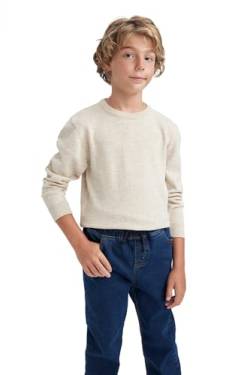 DeFacto Langarmshirt Pullover und Sweatshirt für Jungen - Stilvolle Kinderbekleidung für die kalte Jahreszeit Pullover für Kinder Regular Fit Crew Neck von DeFacto