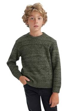 DeFacto Langarmshirt Pullover und Sweatshirt für Jungen - Stilvolle Kinderbekleidung für die kalte Jahreszeit Pullover für Kinder Regular Fit Crew Neck von DeFacto