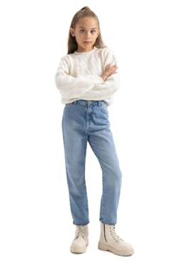 DeFacto Mädchen Jeans für Teenager - Trendige Mädchen Jeanshosen Cargohosen Mom Fit von DeFacto