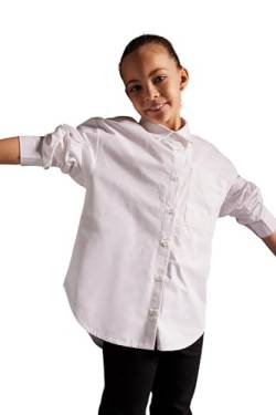 DeFacto Mädchen Z4894A6 Tunic Shirt, White, 4/5 Y von DeFacto