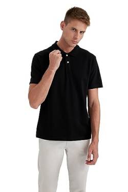 DeFacto Men's B0643AX T-Shirt, Black, M von DeFacto